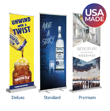 pull up banners Made in the USA