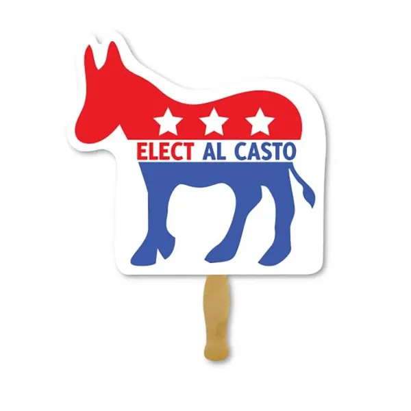 Donkey shaped hand fan