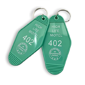 Personalized motel keychain