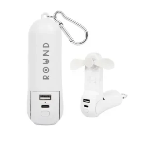 Power bank combo fan flashlight